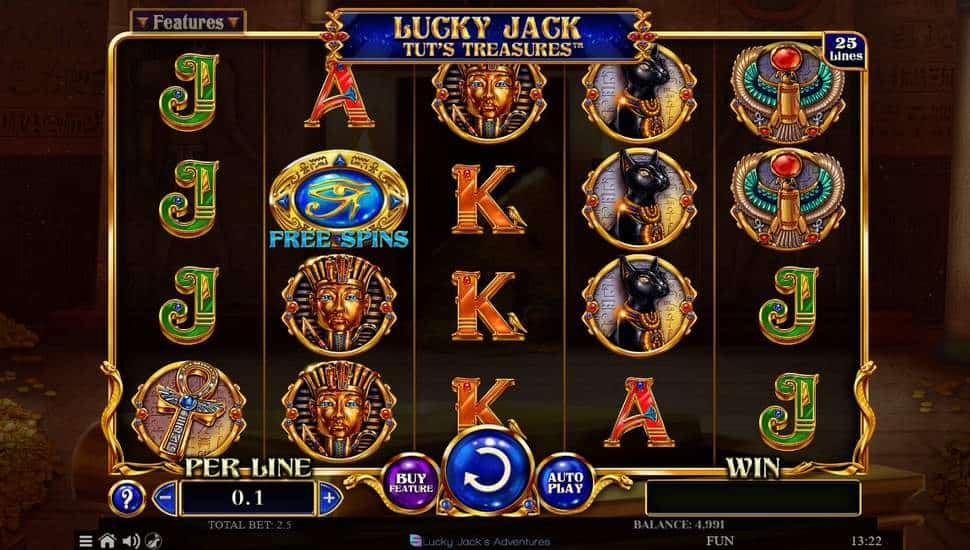 Igrajte brezplačno Lucky Jack Tut’s Treasure