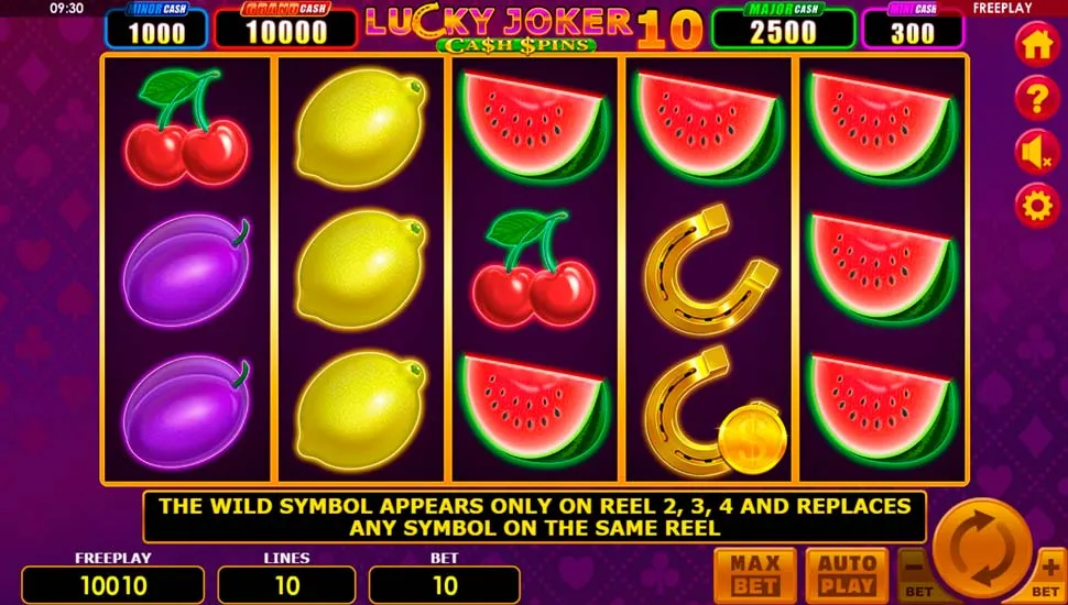 Igrajte brezplačno Lucky Joker 10 Cash Spins