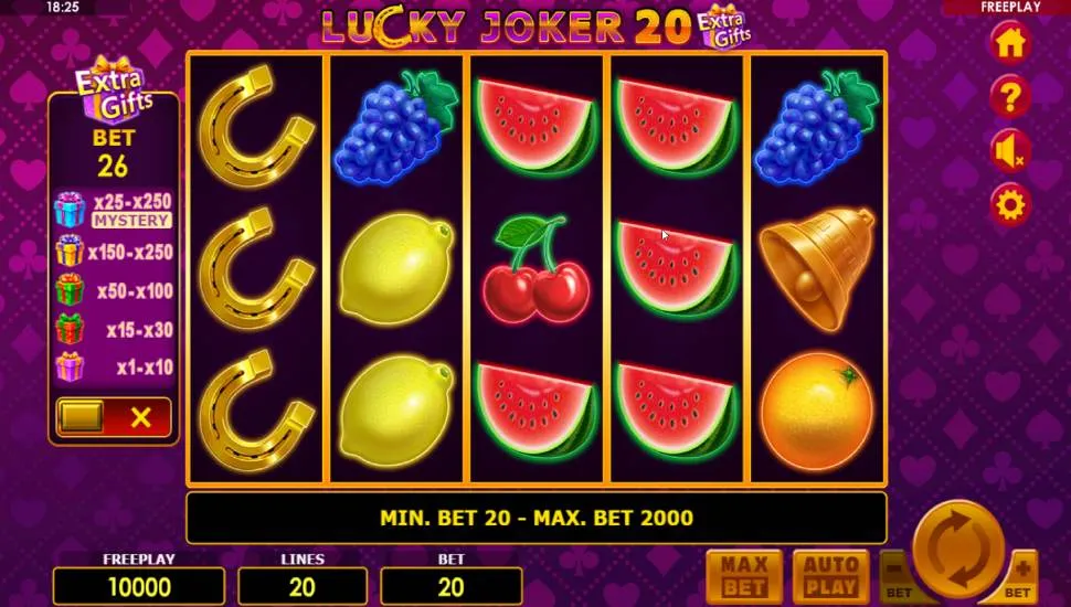 Igrajte brezplačno Lucky Joker 20 Extra Gifts