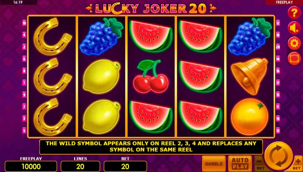 Igrajte brezplačno Lucky Joker 20