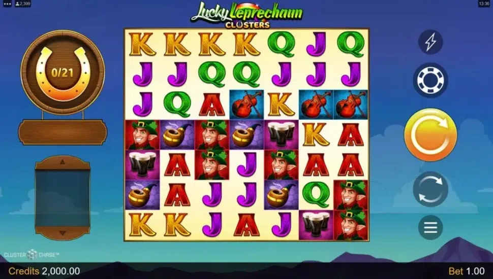 Igrajte brezplačno Lucky Leprechaun Clusters