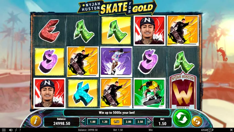 Igrajte brezplačno Nyjah Huston – Skate for Gold