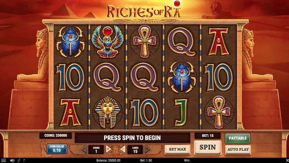 Igrajte brezplačno Riches of Ra Slot