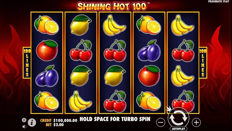 Igrajte brezplačno Shining Hot 100