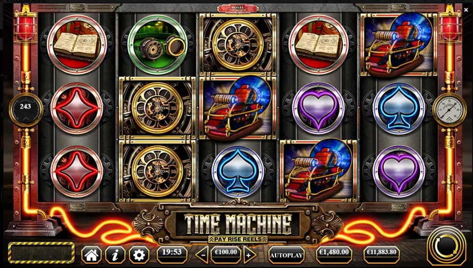 Igrajte brezplačno Time Machine Pay Rise Reels