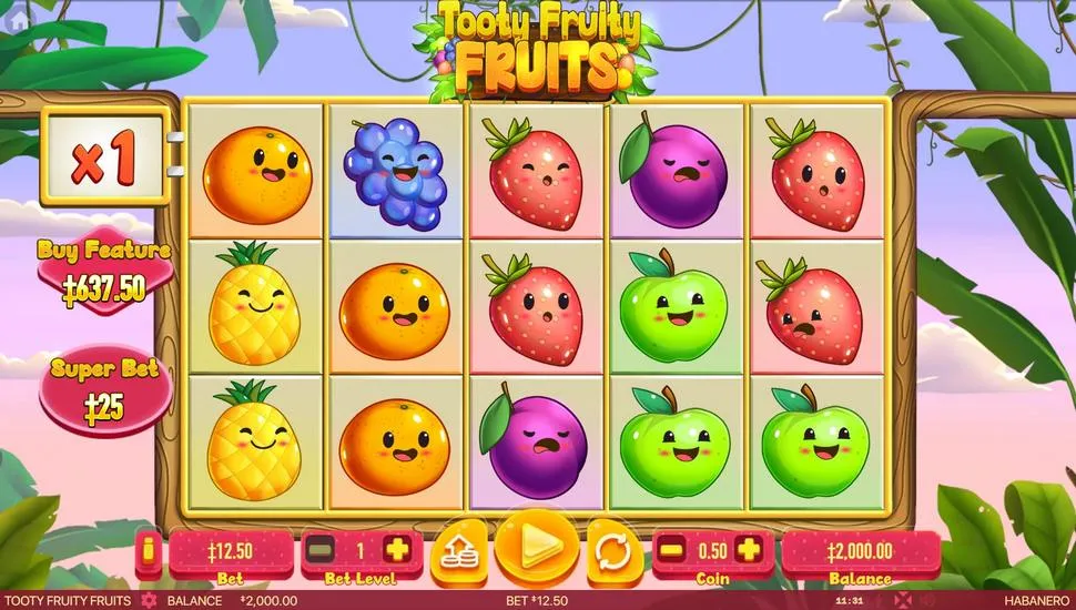 Igrajte brezplačno Tooty Fruity Fruits