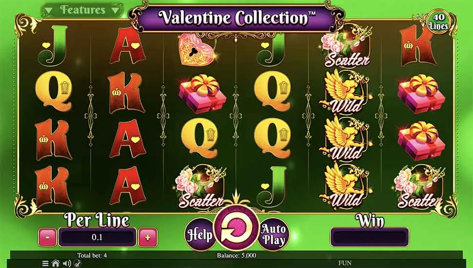 Igrajte brezplačno Valentine Collection 40 Lines