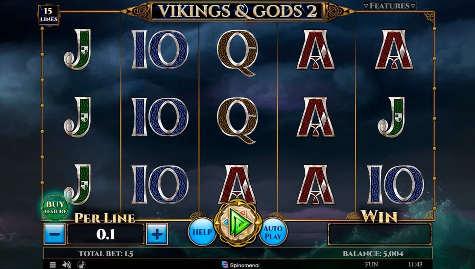 Igrajte brezplačno Vikings and Gods 2 15 Lines