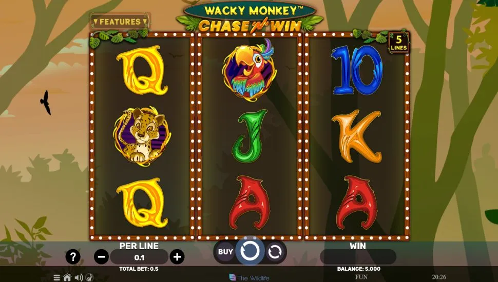 Igrajte brezplačno Wacky Monkey Chase ‘N’ Win