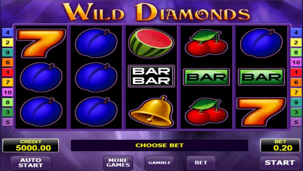 Igrajte brezplačno Wild Diamonds