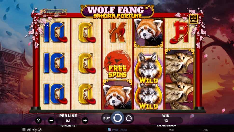 Igrajte brezplačno Wolf Fang Sakura Fortune
