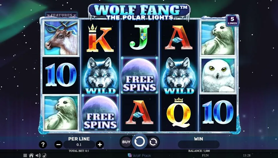 Igrajte brezplačno Wolf Fang The Polar Lights