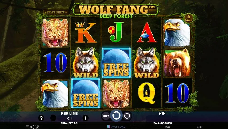 Igrajte brezplačno Wolf Pack: Wolf Fang Deep Forest