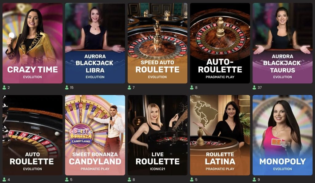 National Casino Igre v živo