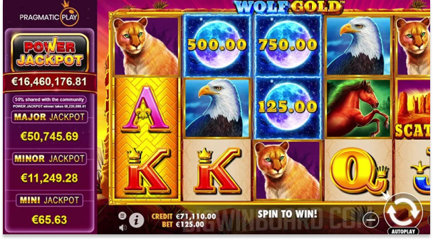 Igrajte brezplačno Wolf Gold Power Jackpot