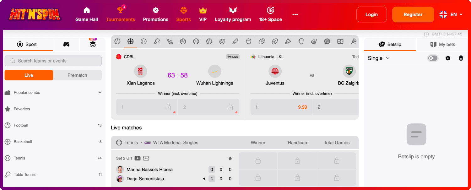 Hitnspin casino stavni oddelek