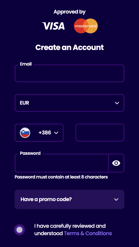 Vnesite kontaktne podatke