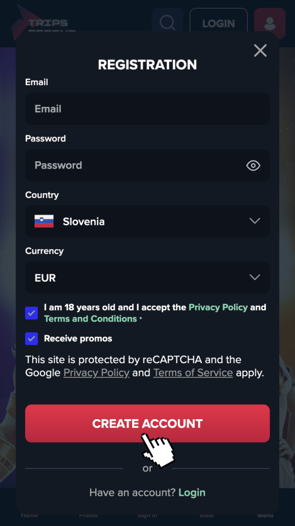 Potrdite registracijo