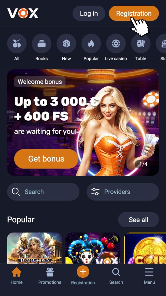 Obiščite VOX Casino