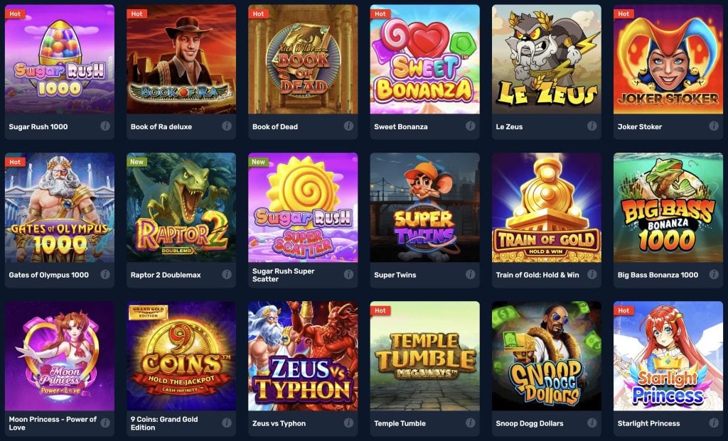 Winz.io Casino - Igralni avtomati