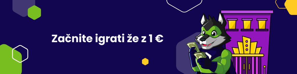 Začnite igrati že z 1 €
