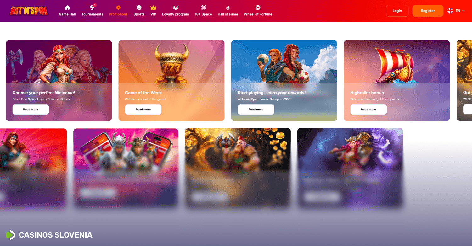 Hitnspin Casino promocije