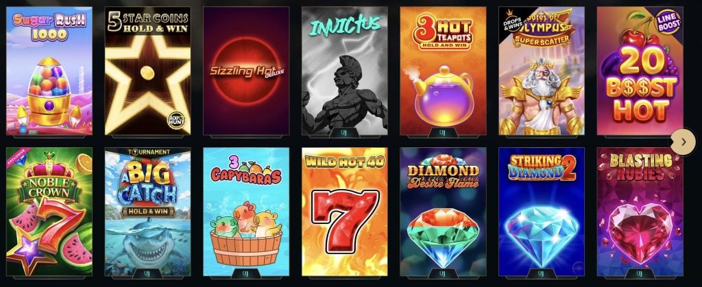 Izbira iger pri Dolly Casino