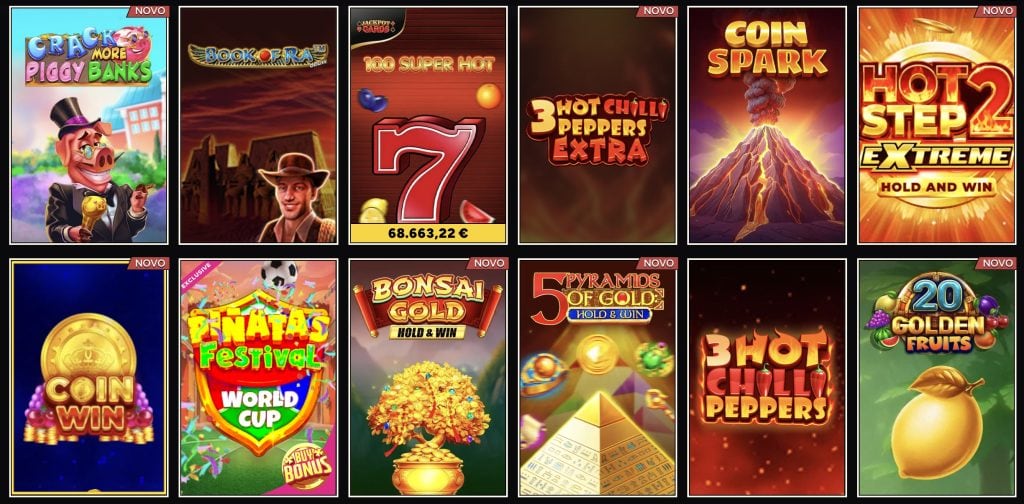 Izbira iger pri Wintino Casino